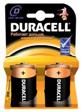 Батарейка Duracell Basic LR20-2BL MN1300 D, 2 шт.