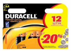 Батарейка Duracell Basic LR6-12BL MN1500 AA, 12 шт.