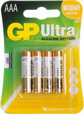 Батарейка GP Ultra Alkaline 24AU LR03 AAA (4шт. уп)
